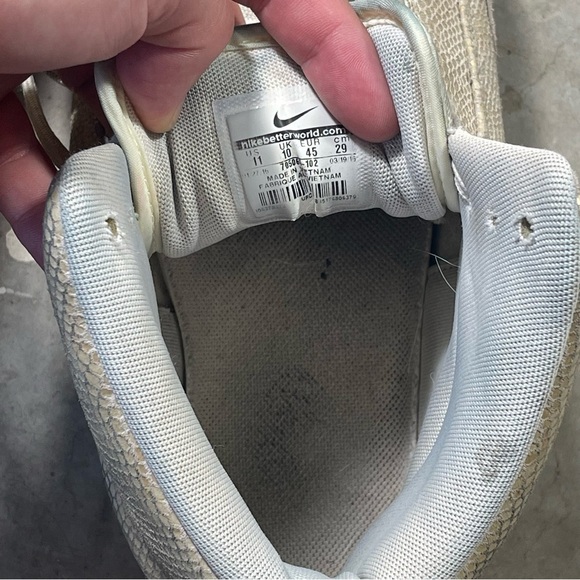 MEN'S NIKE AIR PYTHON PREMIUM SHOE SAIL/METALLIC GOLD 705066-102 SZ 11 - Picture 6 of 7